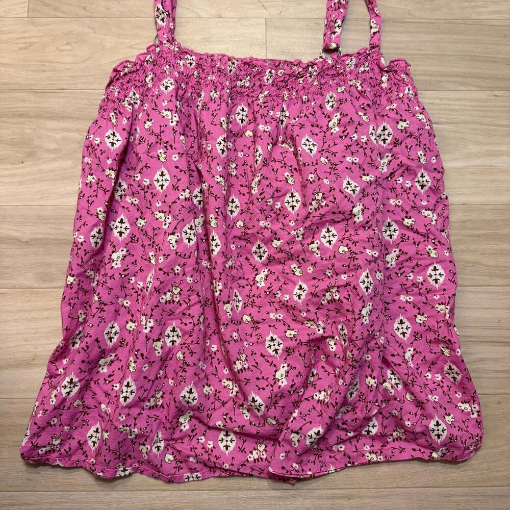 Lane Bryant Floral Cotton Cami Size 26/28 Pink - Picture 2 of 5